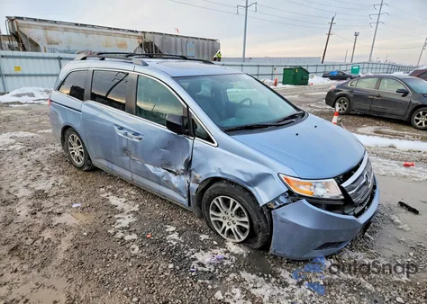 2013 Honda Odyssey Exl из США, поврежденный, VIN 5FNRL5H61DB067802